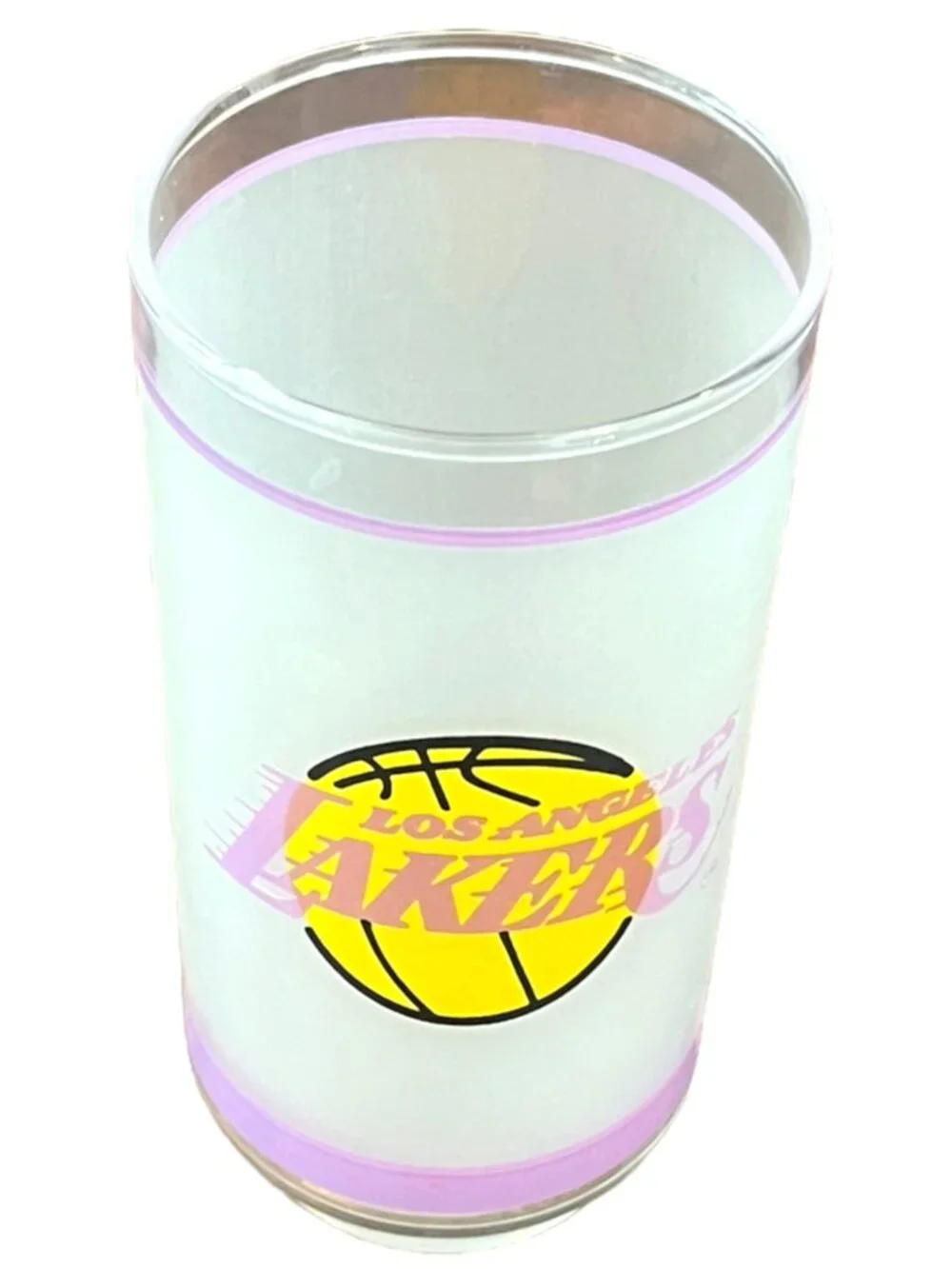Los Angeles Lakers - Mobile Gas Vintage NBA Libby Frosted Glass Tumbler
